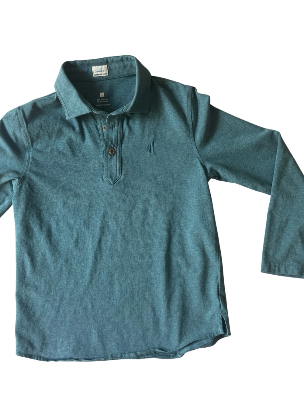 Johnnie-O Long Sleeve Polo Shirt for Kids - Teal
